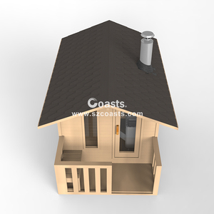 Sauna extérieur en bois massif, best-seller, pour villa, design contemporain, capacité 4-6 personnes - Product Image 3