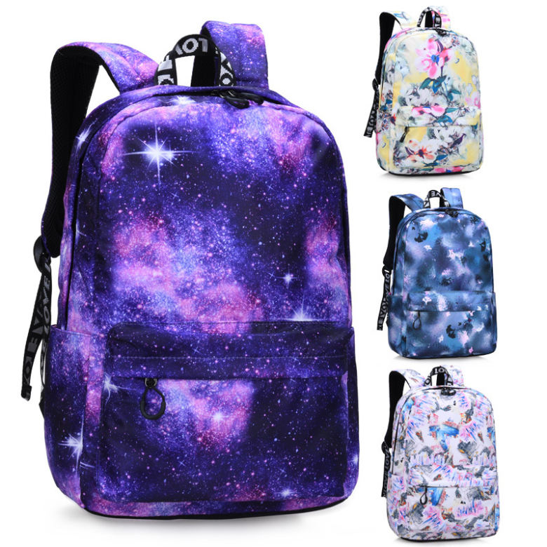 2019 Galaxy Backpack Stylish Waterproof School Bag