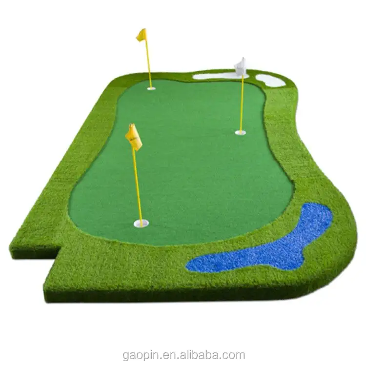 Personalizado mini golf poniendo verde y mini campo de golf de 18 hoyos