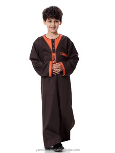 Mussulm Thobe Kids Abaya abbigliamento arabica Plus Size Boy media oriente giovani Robe Abaya con ricamo XXXLETH872 - Product Image 5