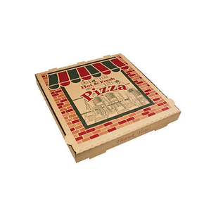 Prendere Fuori di Carta Kraft Personalizzato Pizza Scatole di Imballaggio Con Stampa del Logo - Product Image 4
