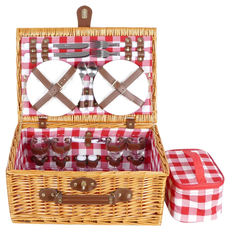 Kostenloser Einkauf Romantische Ideen Hot Design Handmade Wicker Picknick körbe