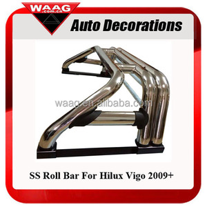 Design in acciaio inossidabile <span class=keywords><strong>Pick</strong></span> <span class=keywords><strong>Up</strong></span> <span class=keywords><strong>accessori</strong></span> Roll Bar per Toyota Hilux 2005 On - Product Image 2