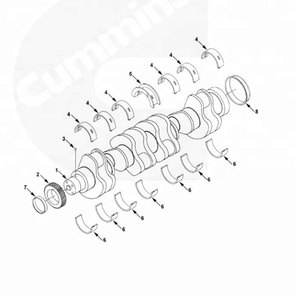6cta8.3 6ct <span class=keywords><strong>crankshaft</strong></span> lắp ráp 3918986 5286867 3917443 3904363 3917320 3914584 3910968 3905625 bộ phận động cơ diesel - Product Image 5