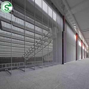 Constructions 25*2 barre en acier plate, clôture murale à <span class=keywords><strong>grille</strong></span> soudée par presse pour aéroport - Product Image 4
