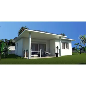 Seychelles 84 de lujo pendiente plana prefabricadas casa de cemento