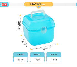 Ménage <span class=keywords><strong>produit</strong></span> largement utilisé <span class=keywords><strong>pas</strong></span> <span class=keywords><strong>cher</strong></span> cas de stockage boîte en plastique avec serrure - Product Image 5