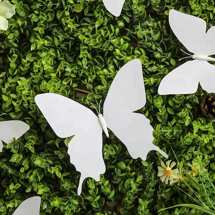 Decoração magnética de casamento, jardim de borboleta voador artificial