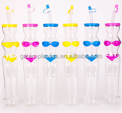 500 мл пластиковая чашка со светодиодной/прозрачной чашкой