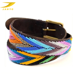 تصنيع المعدات الأصلية حزام مشبك حزام حزام غربي هندي صناعة يدوية أزياء معدنية مطرز بالخرز - Product Image 4