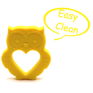 Búho mirando COLLAR COLGANTE silicona joyería para <span class=keywords><strong>mamá</strong></span> BPA libre al por mayor - Product Image 3