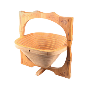 Pieghevole quadrato a forma <span class=keywords><strong>di</strong></span> bambù in <span class=keywords><strong>legno</strong></span> con vernice per noci <span class=keywords><strong>di</strong></span> pane Bambu Coaster decorazione floreale cesto <span class=keywords><strong>di</strong></span> bambù - Product Image 3