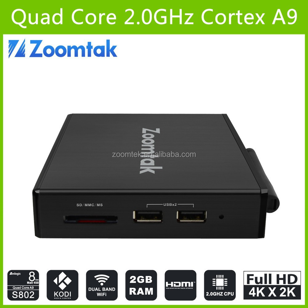 Amlogic S802 M8 android iptv set top box wifi 2.4 G / 5.8 G kodi 4 k