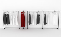 Présentoir de t-shirt en acier inoxydable, support métallique pour vitrine, à la mode, 1 pièce