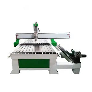 Wood Engraving Machine 4 Axis CNC Router with rotary attachment Mach3 Control