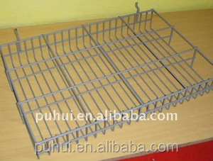 Estantería de metal para supermercado, accesorios de <span class=keywords><strong>tienda</strong></span> al por menor, tamaño pequeño, rejilla de alambre de acero colgante, cesta de exhibición - Product Image 5