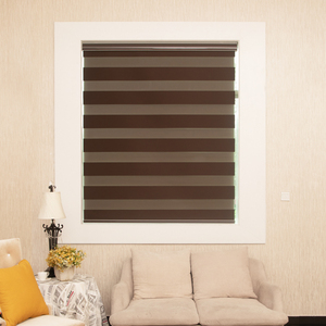 Fournisseur rapide tissu zébré pour volets roulants avec le pied de page insérer et cassette d'insertion - Product Image 1