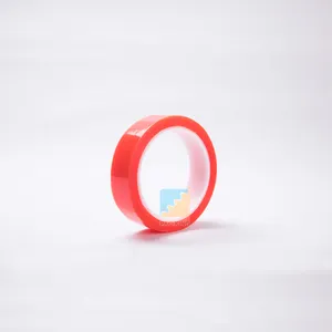 double sided strong adhesive PET Tape With Red Film Liner