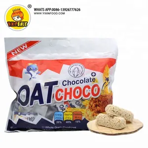 Logo Label Pribadi Kustom Snack Sehat Tiongkok OAT Choco Bar Coklat