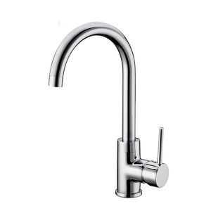 Robinet de cuisine moderne chromé à une <span class=keywords><strong>poignée</strong></span>, pivotant à 360 degrés, pour bar d'eau chaude et froide/évier de préparation, vanne en céramique à un trou - Product Image 2