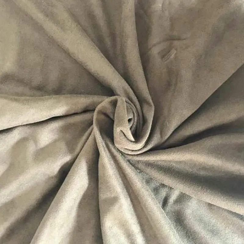 Tissu Polyester en daim microfibre de haute qualité, tissu Polyester en daim épais pour vêtement