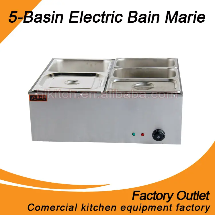 With CE Approved Stainless Steel Food Warmer Electric Bain Marie