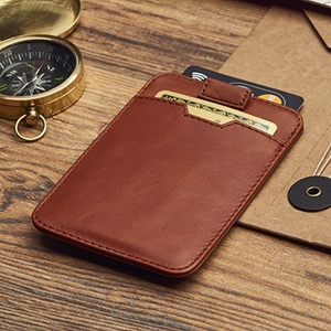 Portefeuille à manches fines avec Protection RFID, <span class=keywords><strong>porte</strong></span>-cartes de crédit en <span class=keywords><strong>cuir</strong></span> <span class=keywords><strong>italien</strong></span> de qualité supérieure - Product Image 4
