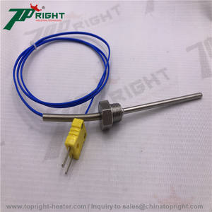 الكهربائية الحرارية <span class=keywords><strong>Pt100</strong></span>/E/J/T نوع مجس مستشعر الحرارة الحرارية ميزان الحرارة ل قضيب نحاسي التصاعدي آلة صب - Product Image 2