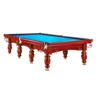 37 ans d'usine Superpower vente en gros pleine grandeur 12ft 10ft pyramide table de billard russe pour les clubs