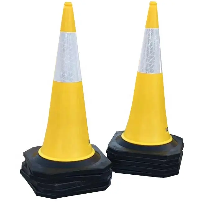 Многоцветная резиновая основа предупреждающая об опасности при вождении подъездной дорожной езде сигнальный баррикад желтый полиэтиленовый пластиковый конус безопасности дорожного движения