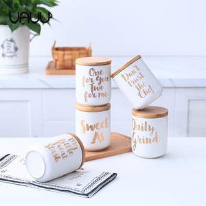Maison de mariage décor cylindrique en céramique <span class=keywords><strong>fine</strong></span> rose bougie pot/bougies en vrac pour motif personnalisé/logo - Product Image 2