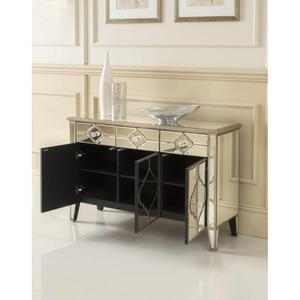Consola <span class=keywords><strong>de</strong></span> forma <span class=keywords><strong>de</strong></span> pasillo <span class=keywords><strong>de</strong></span> cristal <span class=keywords><strong>de</strong></span> diamante, aparador con espejo, mesa <span class=keywords><strong>de</strong></span> armario <span class=keywords><strong>de</strong></span> TV - Product Image 2