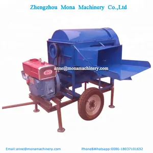 गर्म बिक्री गेहूं थ्रेशर/सोयाबीन sheller 10HP डीजल इंजन के साथ