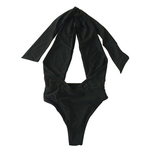 Costume <span class=keywords><strong>da</strong></span> <span class=keywords><strong>Bagno</strong></span> Sexy con Collo all'Americana per Donna, Costume Intero Estivo <span class=keywords><strong>da</strong></span> Spiaggia in Tinta Unita - Product Image 5