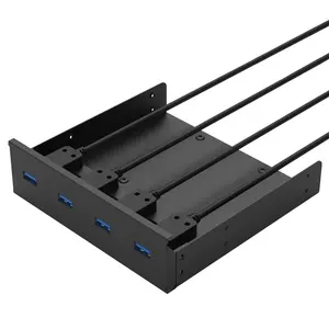 Computer PC case cable 5.25 inch 19pin to 4Ports USB3.0&Mounting 2.5"HDD/SSD*1 Optical Drive Front Panel