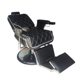 Silla de peluquero reclinable para hombre, silla de barbero con bomba hidráulica resistente, silla de barbería - Product Image 1