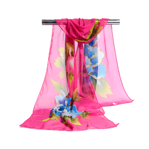 <strong>Large</strong> Stock Wholesale Random Design Mix Small Silk <strong>Scarf</strong> Polyester Chiffon Silk High Quality Georgette Floral Printed <strong>Scarf</strong> - Product Image 6