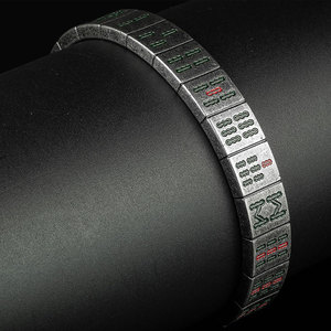 Marlary Sáng Tạo Tùy Chỉnh May Mắn Mahjong Thép Không Gỉ Cổ Điển <span class=keywords><strong>Cuff</strong></span> Bangle Cho Nam Giới - Product Image 4
