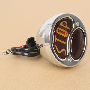 <span class=keywords><strong>Feu</strong></span> de STOP de moto en acier chromé, 12V, pour Cruiser, Cafe Racer, <span class=keywords><strong>Bobber</strong></span>, livraison gratuite - Product Image 1