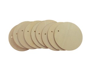 Bestseller 2024: Dischi in Legno da 1,5 Pollici, Targhette in Legno Grezzo per Decorazioni Fai-da-Te, Artigianato e Ornamenti - Product Image 3