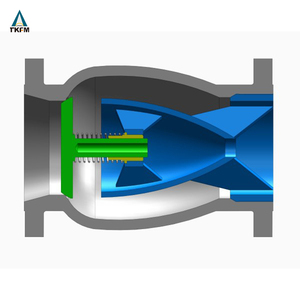 Sản xuất tìm kiếm các nhà phân phối đầu tiên lớp im lặng dọc Lift trục kiểm tra lưu lượng van mặt bích kết nối Hướng dẫn sử dụng nước - Product Image 6