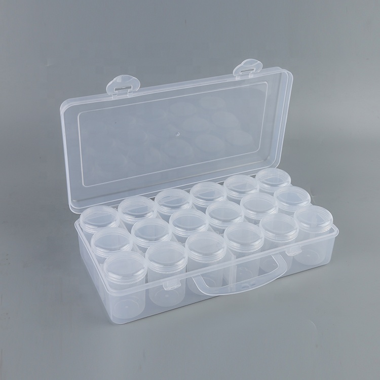 Excellent quality 18 bottle suit pill case with handle portable storage box