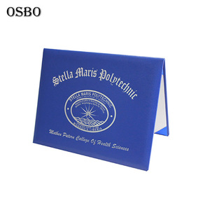 Tùy chỉnh da giấy 8.5*11 inch Kích thước giấy chứng nhận chủ bằng tốt nghiệp Bìa - Product Image 3