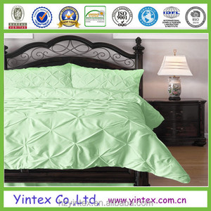 Twin Size 3 Piece Luxurious Pinch Pleat Decorative Pintuck <strong>Comforter</strong> <strong>Set</strong> - Product Image 5