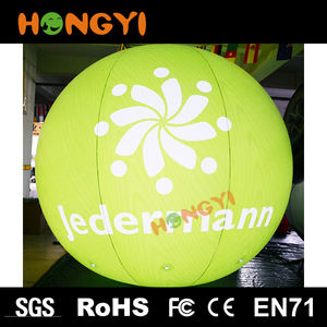 Ao ar livre verde Multidão Levou Bola Inflável balões de hélio publicidade propaganda lift off modelo Glow In The Dark - Product Image 5
