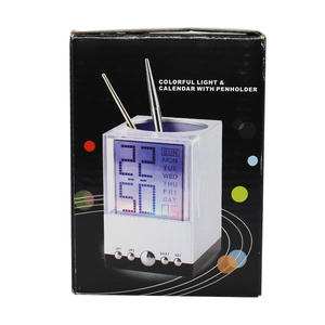 Portalápices Electrónico de Escritorio para Oficina con Calendario y <span class=keywords><strong>Reloj</strong></span> - Product Image 6