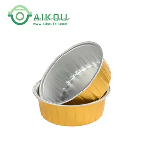 Modern Customized disposable dessert cups for baking cake decorating bakery tools metal tin cans