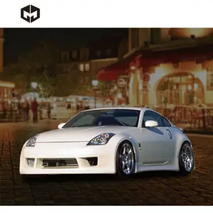 fiberglass Front bumper Side skirts Rear bumper Veilside style Wing body kit for NISSAN 350z z33