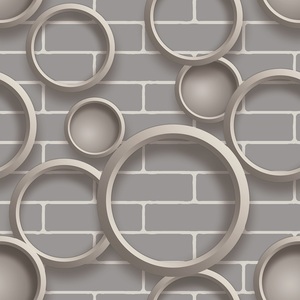Papel Tapiz de Espuma de PVC <span class=keywords><strong>3D</strong></span> con Diseño Circular Simple y Generoso para Sala de Estar y Dormitorio - Product Image 5