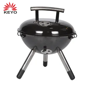 Keyo Venda quente acampamento ao ar livre portátil mini churrasqueira a carvão cromado churrasqueira para festa